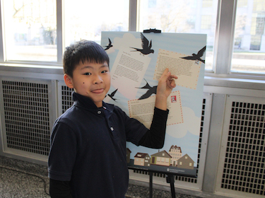 Berwick student at art gallery